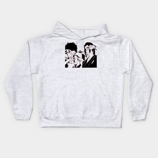 Samurai Champloo Mugen Jin and Fuu Kids Hoodie by OtakuPapercraft